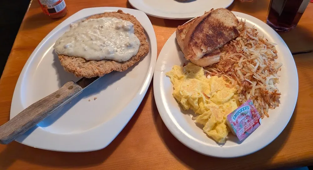 Country Fried Steak and Eggs